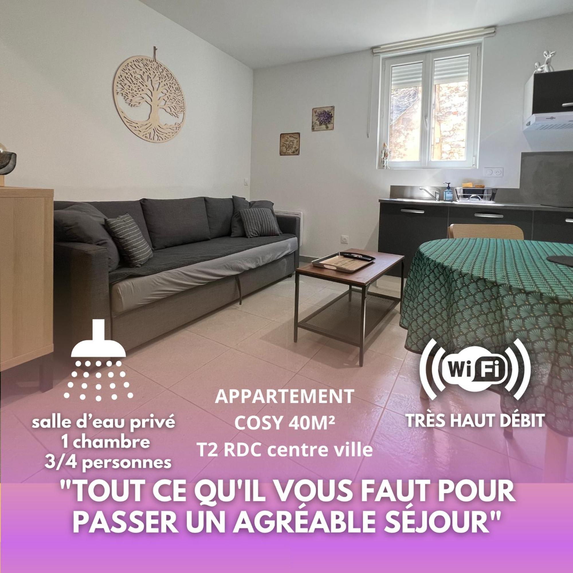 Fenix Appartement T2 40 M2 Cosy Rdc Plein Centre Ville Pierrelatte Bagian luar foto